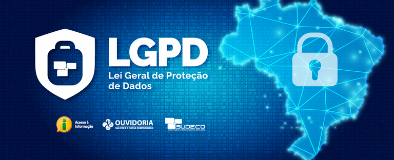 Banner do gov.br sobre a LGPD, Lei Geral de Proteção de Dados